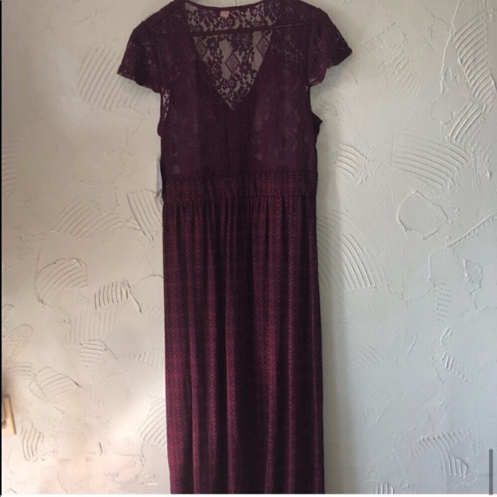 Jolt Purple Printed Maxi Dress NWT - Picture 8 of 9